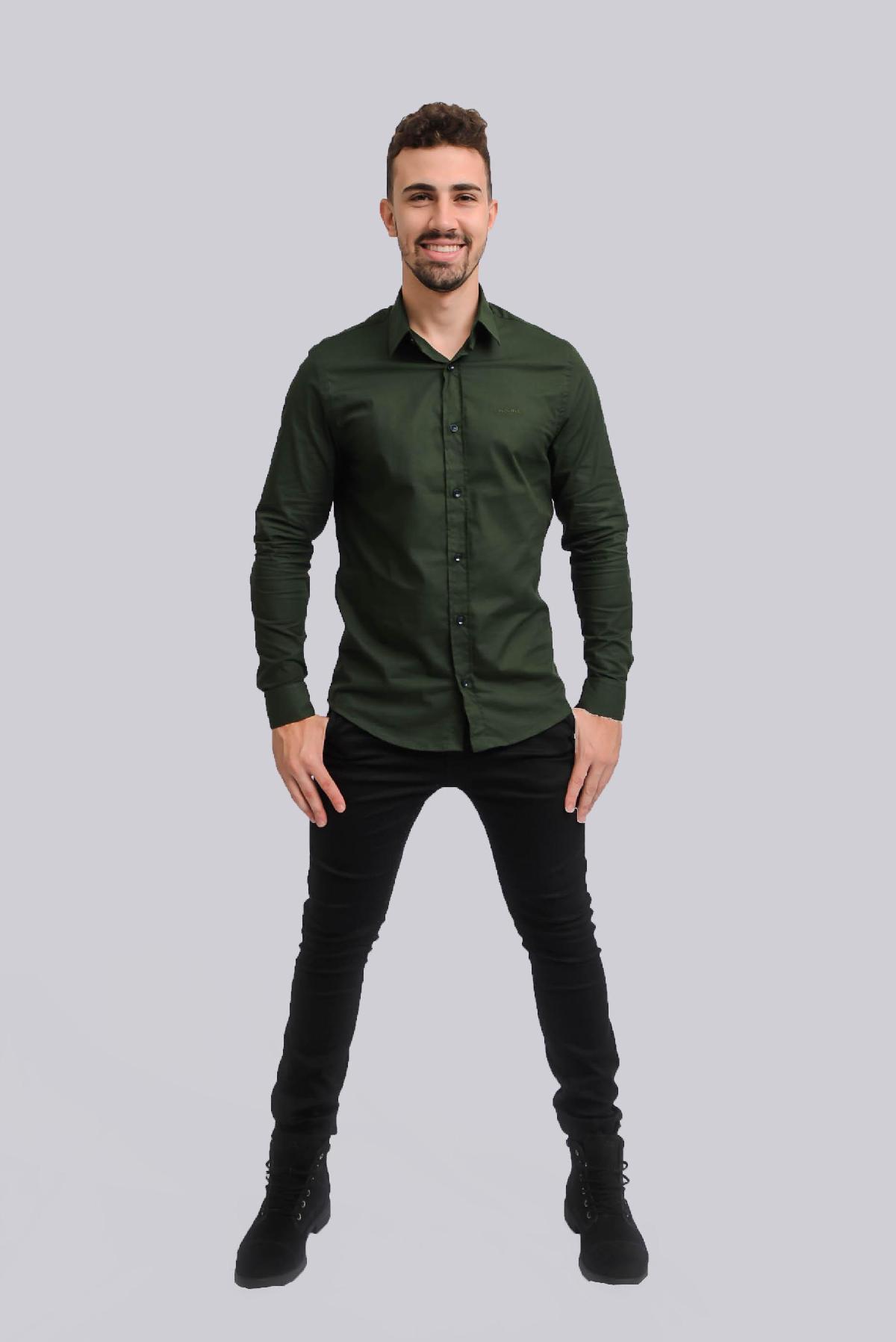 Foto do produto Camisa Masc. Fors  181008 Verde Musgo